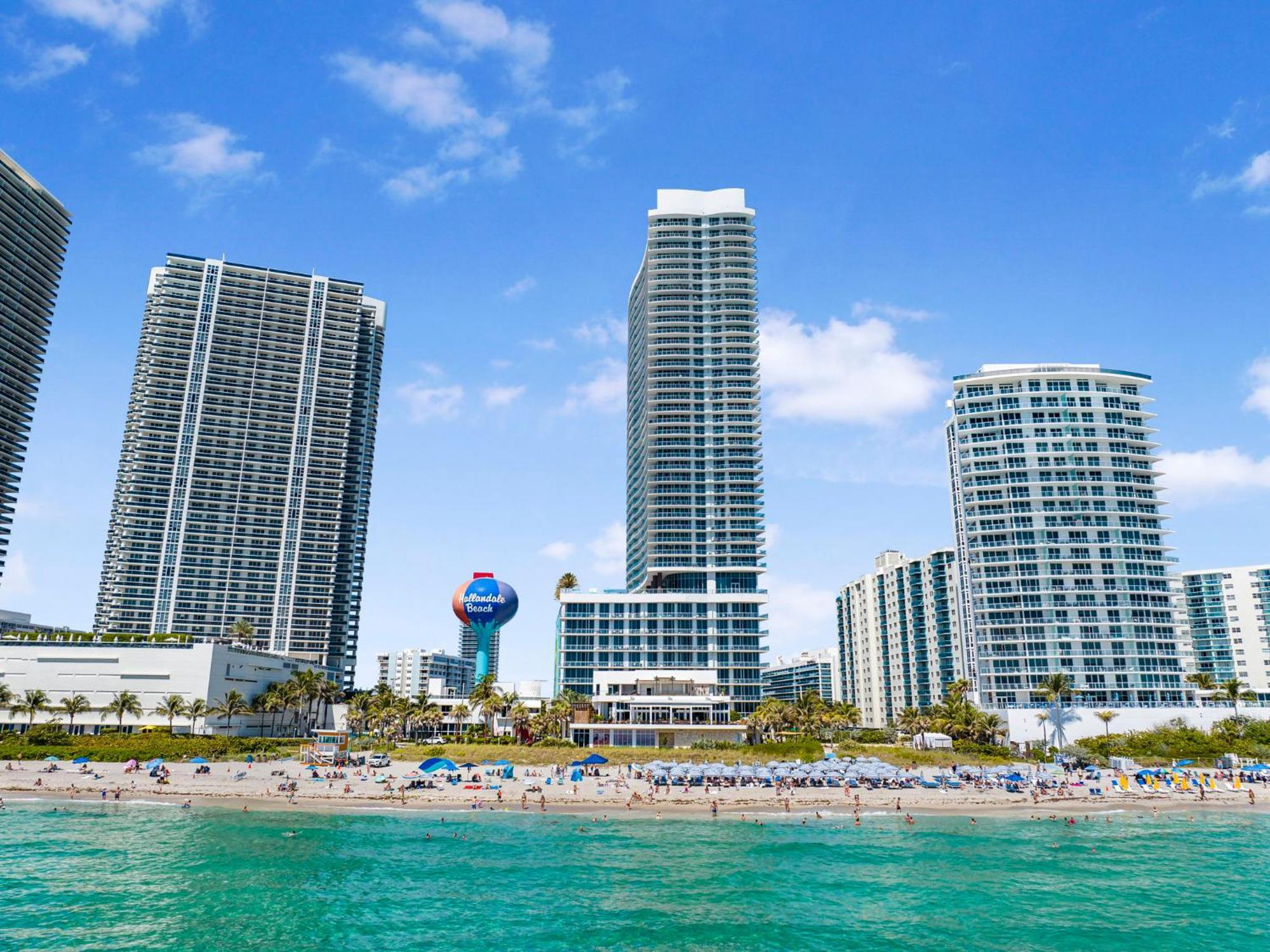 Wonderful 2/2 Condo W Ocean View At Hyde Beach Hollywood Luaran gambar